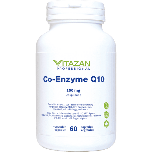 Co-Enzyme Q10, 100 mg, 60 Veg Caps, Vitazan