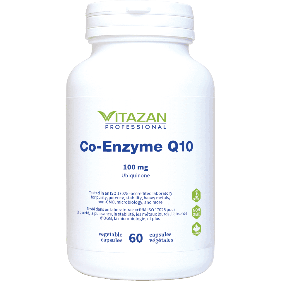 Co-Enzyme Q10, 100 mg, 60 Veg Caps, Vitazan