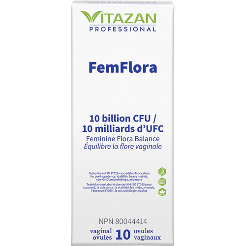 FemFlora 10 vaginal ovules Vitazan