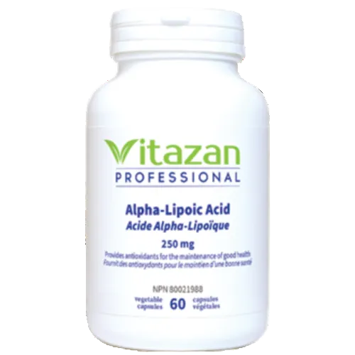 Alpha-Lipoic Acid 125mg & 250mg, 60 Veg Caps, Vitazan