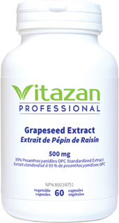 Grapeseed Extract 500mg, 60 Caps, Vitazan
