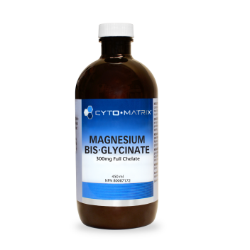 Magnesium Bis-Glycinate 300mg Full Chelate, 450 ml Liquid, Cytomatrix