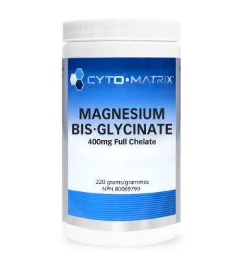 Magnesium Bis·Glycinate - 400mg Full Chelate Powder 220 g Cytomatrix