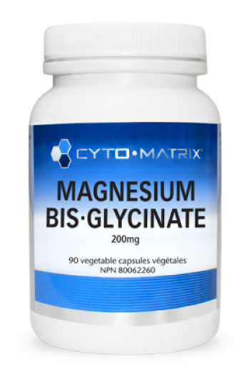Magnesium Bis-Glycinate 200mg, 90 Veg Caps, Cytomatrix