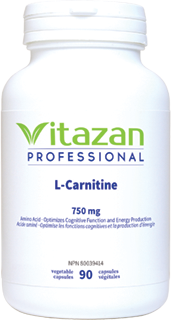 Acetyl-L-Carnitine 750mg, 90 Caps, Vitazan