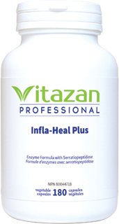 Infla-Heal Plus, 180 Enteric Coated Veg Caps, Vitazan