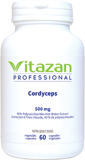 Cordyceps 500mg, 60 Veg Caps, Vitazan