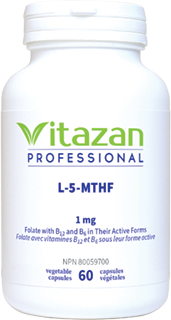 L-5-MTHF 1mg, 60 Caps, Vitazan