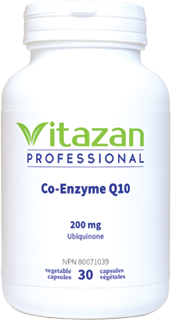 Co-Enzyme Q10 200mg, 30 Veg Caps Vitazan