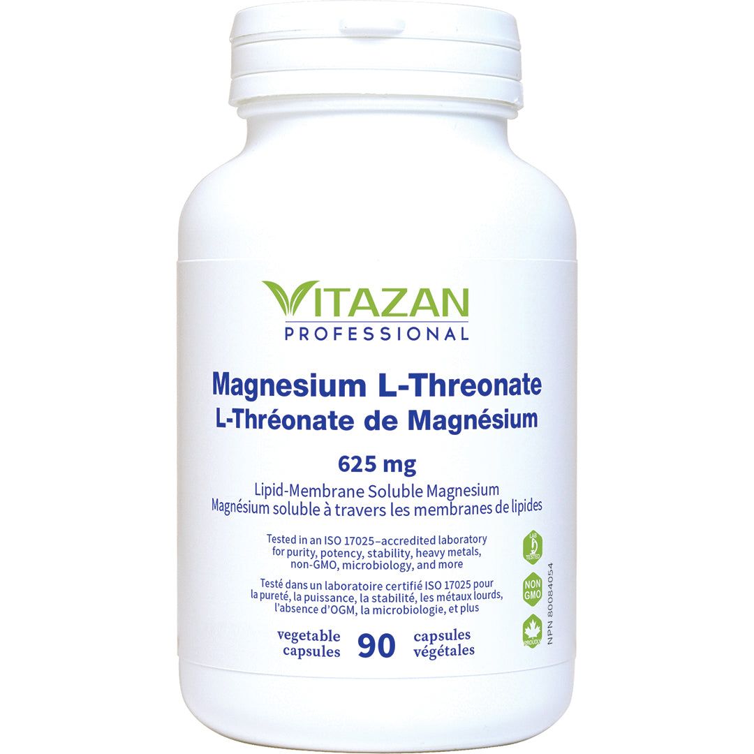 Magnesium L-Threonate, 90 Veg Caps, Vitazan