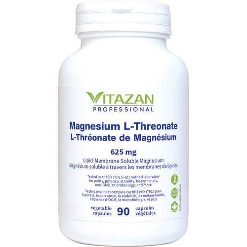 Magnesium L-Threonate, 90 Veg Caps, Vitazan