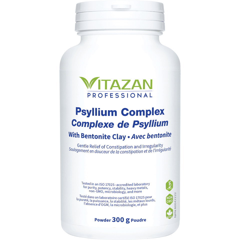 Psyllium Complex with Bentonite Clay Powder 300mg, Vitazan