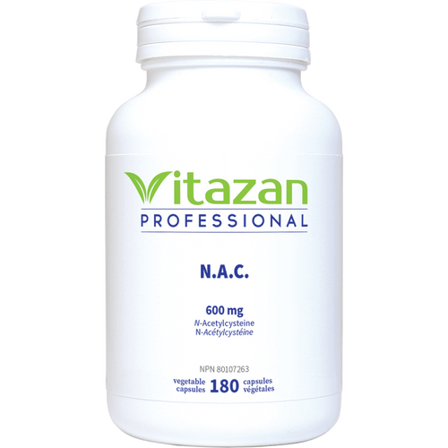 N.A.C. N-Acetylcysteine 600mg, 90 Caps & 180 Caps, Vitazan