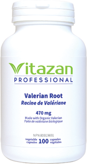 Valerian Root (Organic) 470mg, 100 Veg Caps, Vitazan