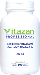 Red Clover Blossoms 390mg, 100 mg Veg Caps, Vitazan