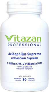 Acidophilus Supreme With Caprylic Acid, 90 Veg Caps, Vitazan