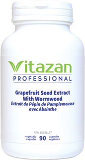 Grapefruit Seed Extract With Wormwood 405mg, 90 Caps, Vitazan