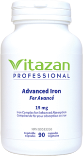 Advanced Iron 15mg & 30mg, 90 Veg Caps, Vitazan