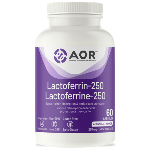 Lactoferrin-250mg, 60 Caps, AOR