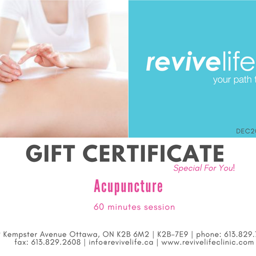 Acupuncture at Revivelife Gift Card