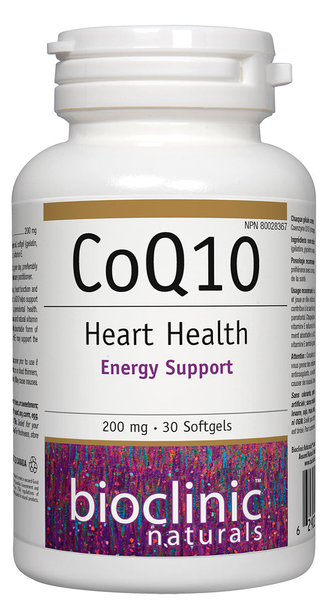 CoQ10 200mg, 60 Softgels, Bioclinic