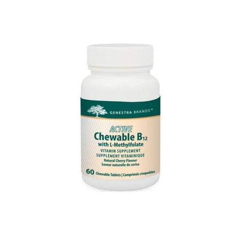 Active Chewable B12 with L-Methylfolate  Genestra 60 comps 