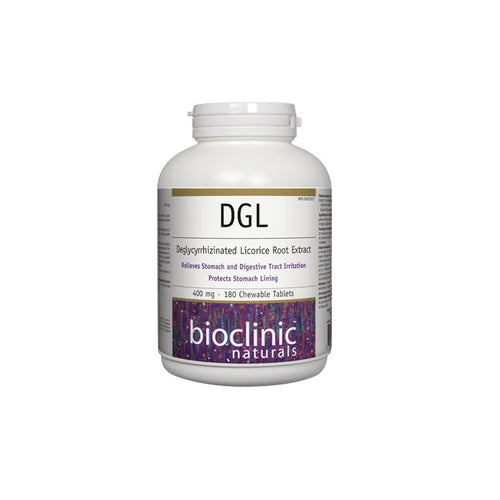 DGL · 400 mgBioclinic 180 Chewable Tablets