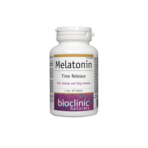 Melatonin 5mg, 60 Time Release Tabs, Bioclinic