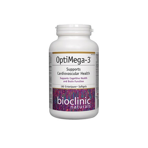OptiMega-3 EPA 400 mg · DHA 200 mg Bioclinic 180 Enteripure Soflgels