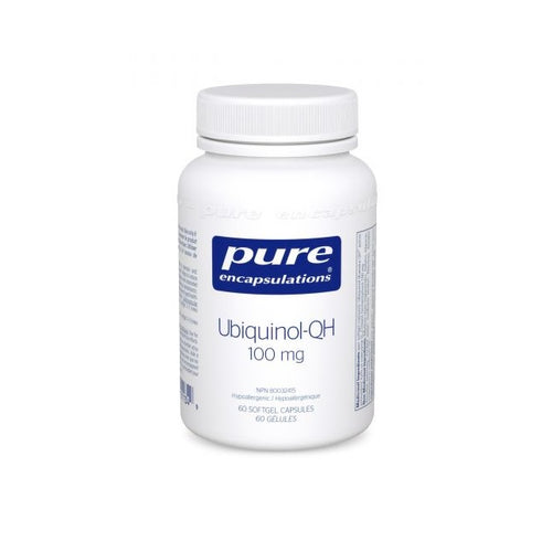 Ubiquinol-QH 100 mg  Pure E 60 gélules 